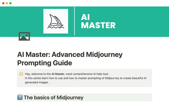 AI Master: Advanced Midjourney Prompting Guide