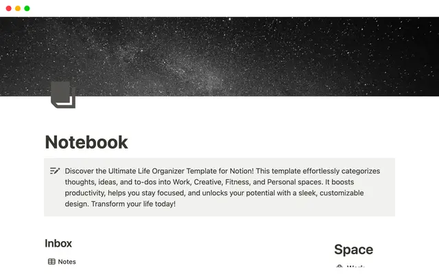 Brother Notion Notebook